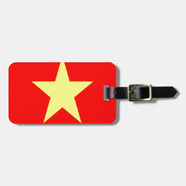 vietnam flag luggage tag (Front Horizontal)