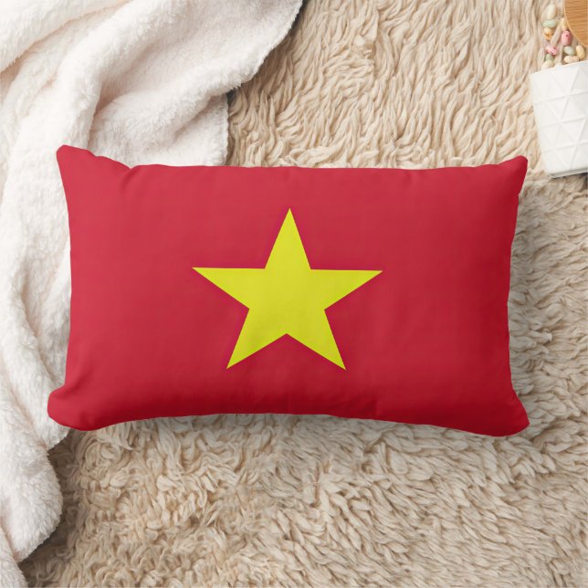 Vietnam flag lumbar pillow (Blanket)