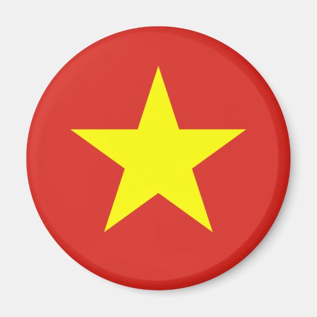 vietnam flag magnet (Front)