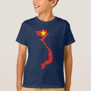 Vietnam flag map T-Shirt