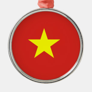 Vietnam flag metal ornament