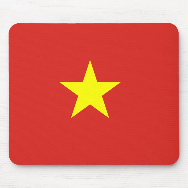 Vietnam flag mouse pad (Front)