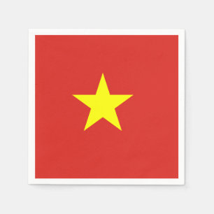 Vietnam flag napkin