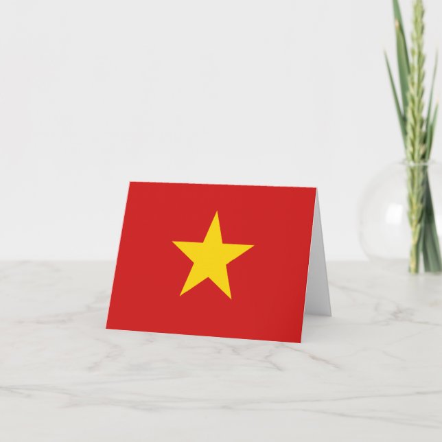 Vietnam Flag Notecard (Front)