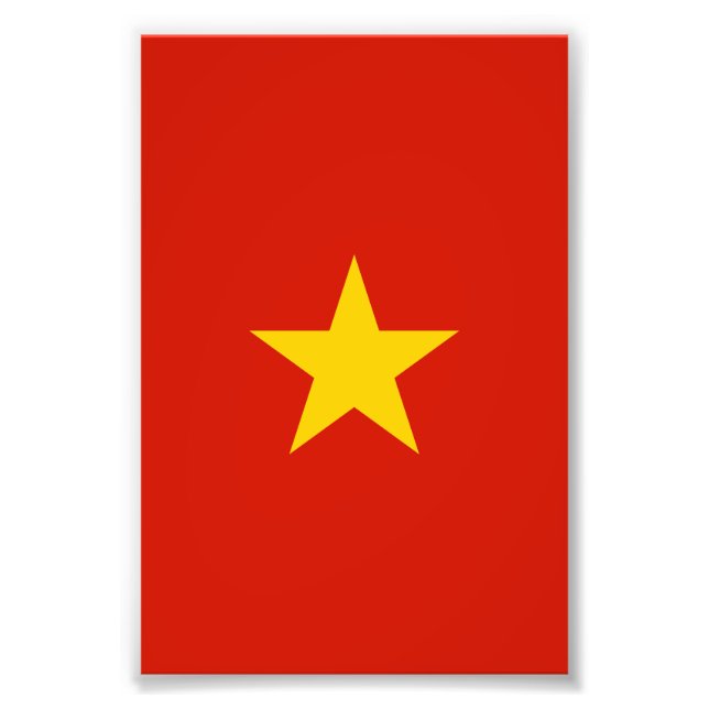 Vietnam flag photo print (Front)