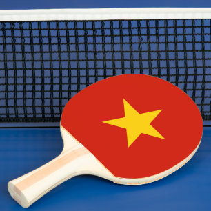 Vietnam flag ping pong paddle