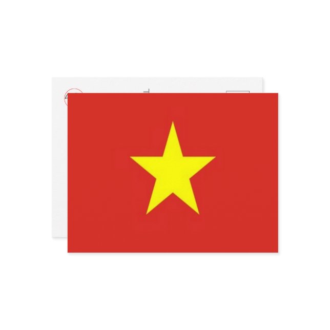 Vietnam - Flag - Postcard (Front/Back In Situ)