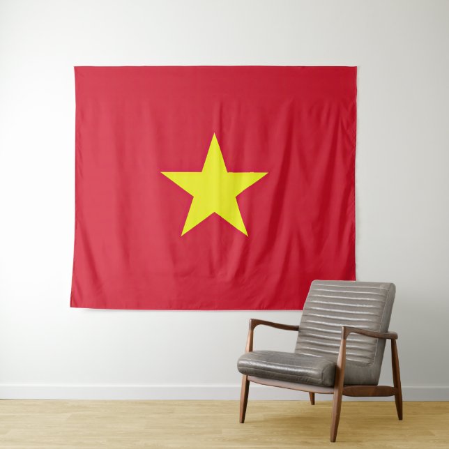 Vietnam flag tapestry (In Situ (Horizontal))