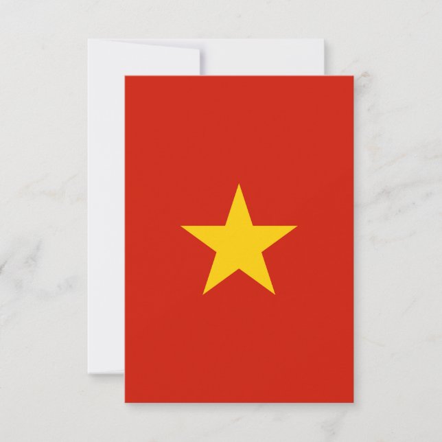 Vietnam flag thank you card (Front)