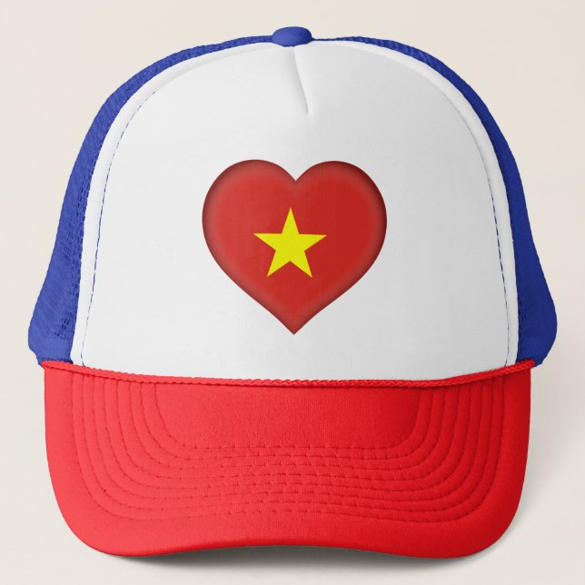 Vietnam flag trucker hat (Front)