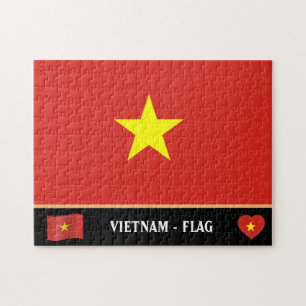 Vietnam Flag & Vietnamese country / Vietnam Jigsaw Puzzle
