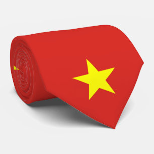 Vietnam flag Vietnamese star Tie