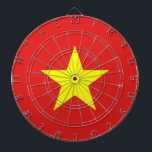 Vietnam Flag Yellow Star Dartboard<br><div class="desc">Vietnam Flag. Design on dartboard. Matching clothing, accessories, office products, home products and more... Don't forget the whole collection.</div>