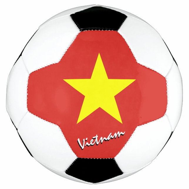 Vietnam Football & Vietnamese Flag / Sport Soccer Ball (Front)