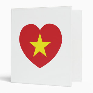 Vietnam Heart Flag Binder