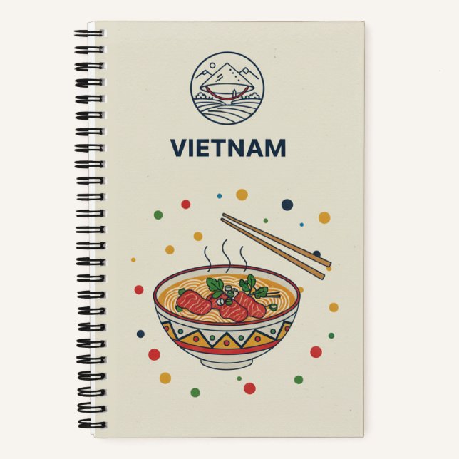 Vietnam Heritage & Culinary Travel Photo Archive Notebook (Front)