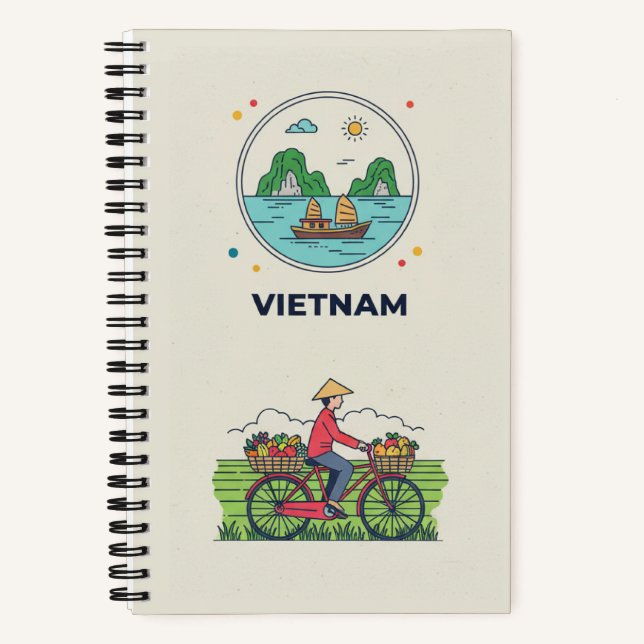 Vietnam Heritage & Ha Long Bay Photo Archive Notebook (Front)
