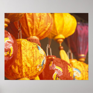 Vietnam, Hoi An Large lanterns, souvenirs Poster