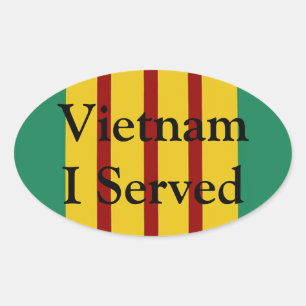 Vietnam I Served Oval Stickers