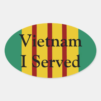 Vietnam I Served Oval Stickers