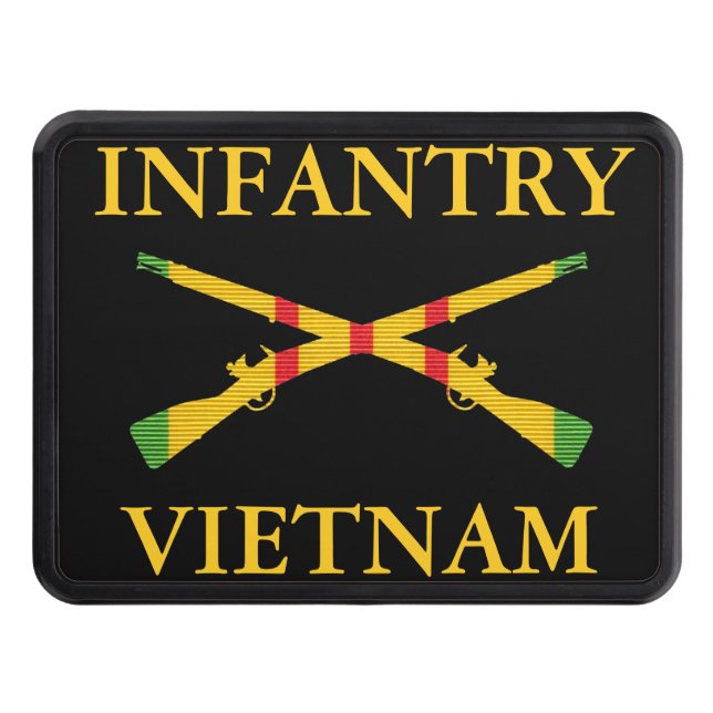 Vietnam Infantry Crossed Rifles Hitch Cover (Front)