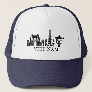 Vietnam landmarks trucker hat