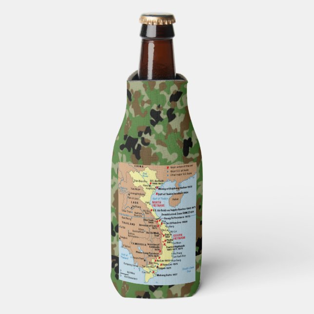 VIETNAM MAP BOTTLE COOLER (Bottle Front)