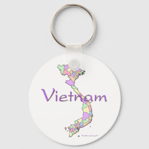 Vietnam Map Keychain