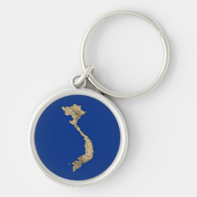 Vietnam Map Keychain (Front)