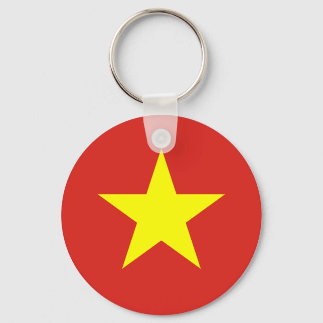 Vietnam National World Flag Keychain (Front)