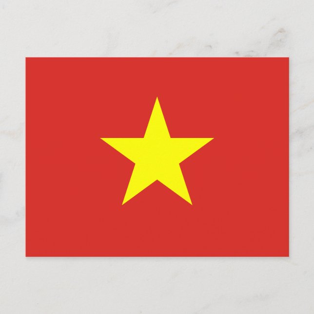 Vietnam National World Flag Postcard (Front)