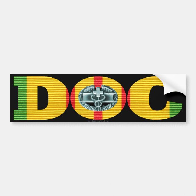 Vietnam Ribbon Doc - CMB Bumper Sticker (Front)