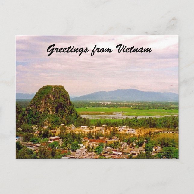 vietnam rural greetings postcard (Front)