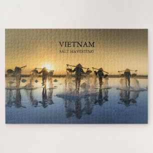 Vietnam Salt Harvesting Jigsaw Puzzle