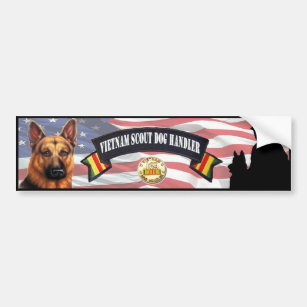 Vietnam Scout Dog Handler Bumper Sticker