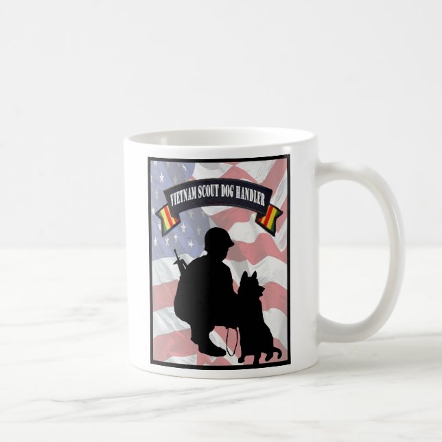 Vietnam Scout Dog Handler Coffee Cup (Right)