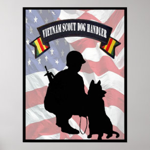 Vietnam Scout Dog Handler Poster