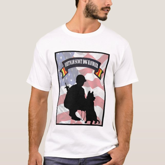 Vietnam Scout Dog Handler T-Shirt (Front)