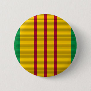Vietnam Service Medal ribbon 2 Inch Round Button