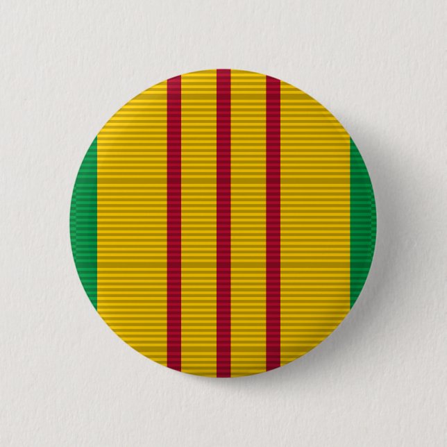 Vietnam Service Medal ribbon 2 Inch Round Button (Front)