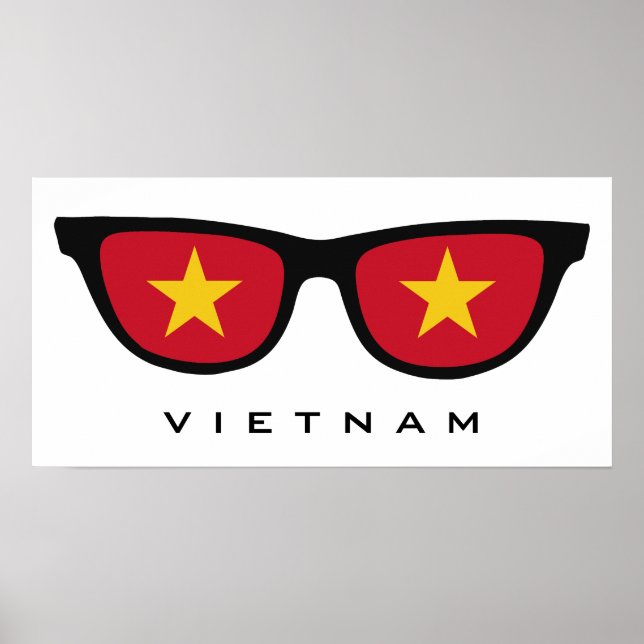 Vietnam Shades custom text & colour poster (Front)