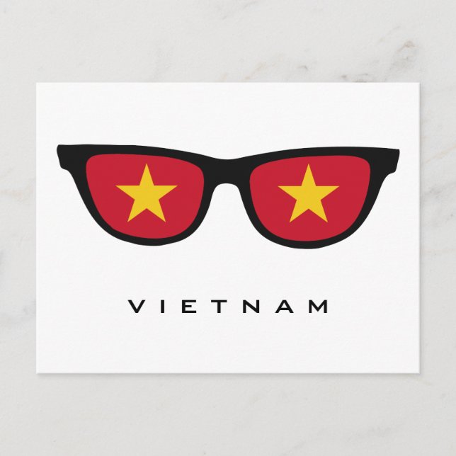 Vietnam Shades texte personnalisé et carte postale (Devant)