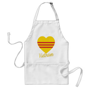 Vietnam (South) Flag Heart Standard Apron