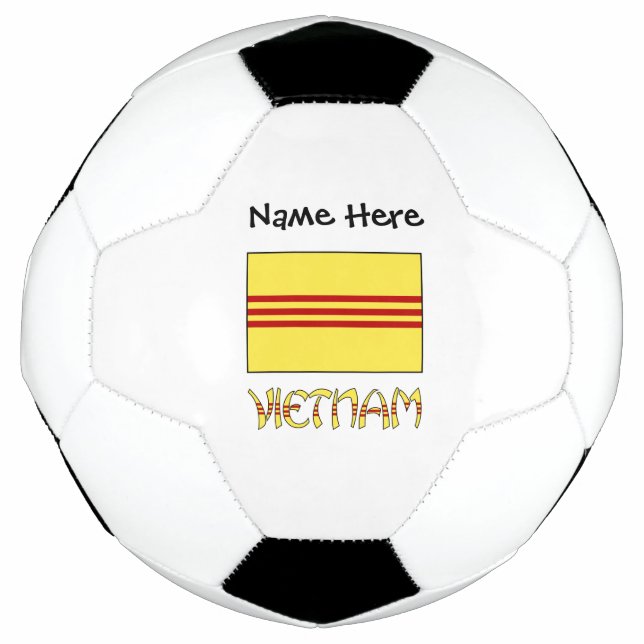 Vietnam South Vietnamese Flag Personalized  Soccer Ball (Front)