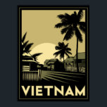 vietnam southeast asia art deco retro travel poster<br><div class="desc"></div>