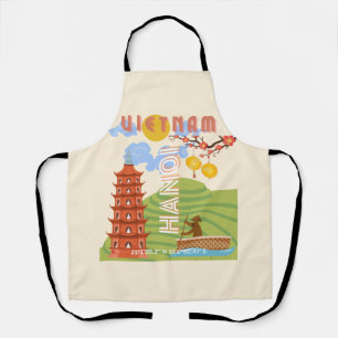 Vietnam Travel Art Apron
