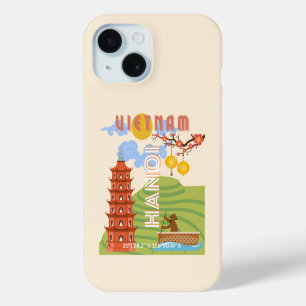 Vietnam Travel Art iPhone 15 Case