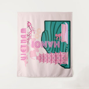 Vietnam Travel Art Tapestry
