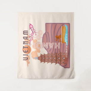 Vietnam Travel Art Tapestry