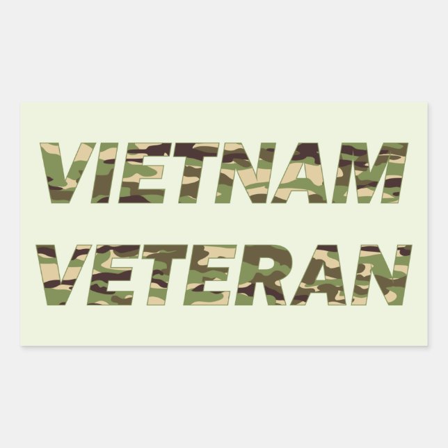 Vietnam Veteran Army Navy Sticker (Front)